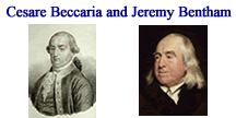 Cesare Becarria and Jeremy Bentham images were downloaded from Wikipedia